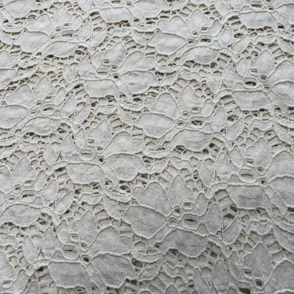 Loft Cream Lace Top Medium - Picture 3 of 8